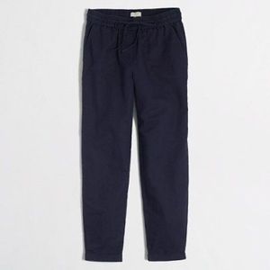 J Crew Factory Navy Linen Drawstring pant